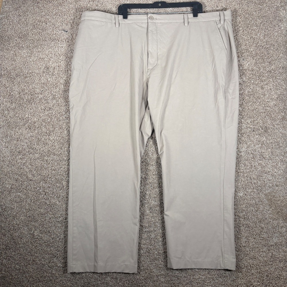 Vineyard Vines Mens 50x30 On-The-Go Slim Pant Khaki Tan Stretch Chino 10313